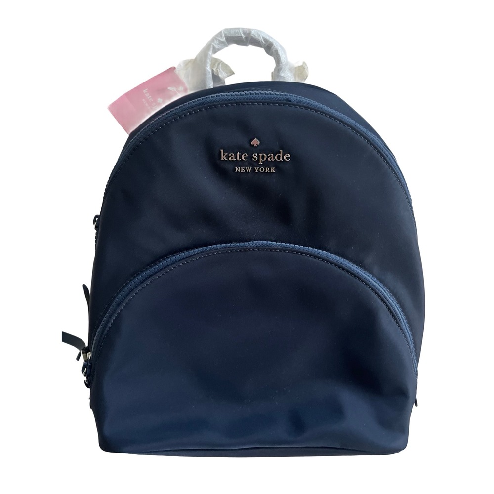 Kate Spade Karissa Backpack Women Medium Nightcap Navy Blue New Nylon WKRU6586